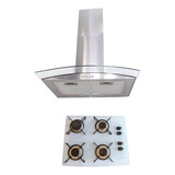 Coifa De Parede Vidro Curvo 60cm Cooktop Br Frete Grátis