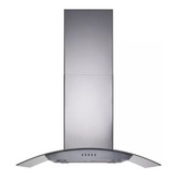 Coifa Ilha Cadence Gourmet Vidro Curvo Inox 90cm 127v Cfa502