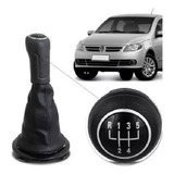 Coifa Manopla Bola Câmbio Saveiro G5 G6 2010 A 2015 Preto