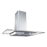 Coifa Parede Vidro Reto Slim Inox 4 À 6 Bocas Fogatti 220v