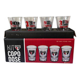 Coisaria Conjunto 4 Copos De Dose Shot Do São Paulo Títulos Cor Transparente