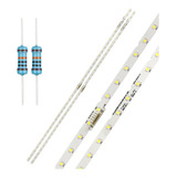 Cojunto Barra De Led Tv Samsung Un49nu7100g Un49nu7300g