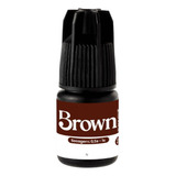 Cola Adesivo Beautify Pro Brown 3ml Para Extensão De Cílios Cor Preto