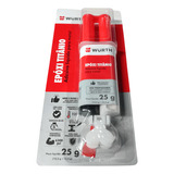 Cola Adesivo Epóxi Titanium Metal Radiador W rth Cinza 25ml