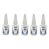 Cola Adesivo Instantâneo Tek Bond 793 20g Kit Com 5 Unidades