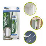 Cola Adesivo Para Espelhos Vidros Prende Fixa A Prova D agua Branco 85gr Tekbond
