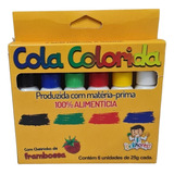Cola Colorida 150g 6 Cores Atóxica Sem Glúten Lançamento