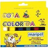 Cola Colorida Estojo Com 6 Cores Maripel 4006 Multicor