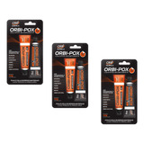 Cola Epóxi Orbi pox Tipo Aralditi 10 Minutos Kit Com 3