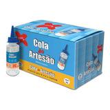 Cola Eva Isopor Artesão Silicone Líquida 60ml Cx 24un Make 