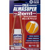 Cola Instantânea Manicure P Unha Postiça Pincel E Bico 2em1