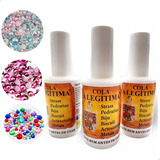 Cola Legítima Bijuterias Strass Chaton Pérola 20ml 3un