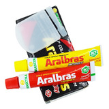 Cola Líquido Aralbras Adesivo Epóxi Aralbras Similar A Araldite 23g Secagem Em 10 Minutos Brascola