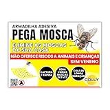 Cola Pega Mosca Isca Pega Mosca Armadilha Adesiva Para Moscas - Mosquitos 1un