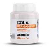 Cola Permanente Tecido Pano Papel Plástico 250g Acrilex