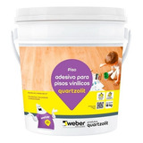 Cola Piso Vinílico Quartzolit Weberfloor Adesivo Balde 18 Kg