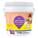 Cola Piso Vinílico Quartzolit Weberfloor Adesivo Balde 4kg
