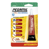 Cola Universal 17g Pegamil tecido Madeira Couro Plástico