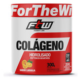 Colágeno Hidrolisado Em Pó Pote 300g Sabor Laranja Ftw