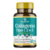 Colágeno Tipo 1 2 E 3 Com Vitamina C 60 Cápsulas Qualylife