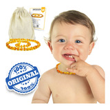 Colar Âmbar Báltico Bebê Dentição Infantil