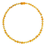 Colar Âmbar Baroque Honey 45cm Com Certificado Autenticidade