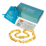 Colar Âmbar Brasil Para Bebês Original Com Certificado