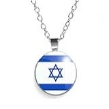Colar Bandeira De Israel Hexagrama De Salomão Estrela De Davi Unissex