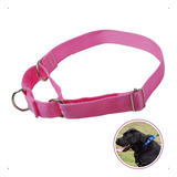 Colar Belga Meio Enforcador Nylon M Adestramento Pet Seguro