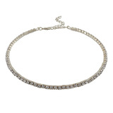 Colar Chocker Prata Gargantilha Noiva Festa Debutante
