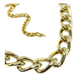 Colar Choker Corrente Grossa Elos Grandes Vistosa Promoção