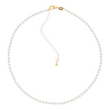 Colar Choker Pérola Chic Banhado A Ouro Garantia 2 Anos