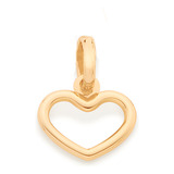 Colar Coração Vazado Folheado A Ouro Rommanel 542262 Day
