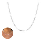 Colar Cordão Grumet 3mm 40cm Feminino Em Prata 925