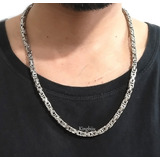 Colar Corrente Masculino 4mm X 60 Cm Peruana Bali Aço Maciço