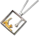 Colar Feminino 45cm - 5 Cm Ajustável Para Amante De Gatos Demonstre Amor Ao Seu Pet - Cat Elegance - Bolsa De Veludo