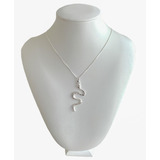 Colar Feminino Cobra Serpente Veneziana A Prata 925