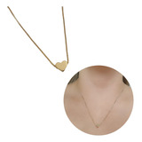 Colar Feminino De Ouro Com Pingente Caixinha Para Presente