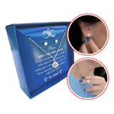 Colar Feminino Ponto Luz Brincos Prata 925 caixinha Presente