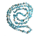 Colar Fio Cascalho Pedra Natural Amazonita Plenitude