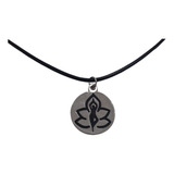 Colar Flor De Lótus Yoga Niquel Regulável