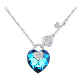 Colar G Ladies Fashion Com Pingente De Diamante De Coração R