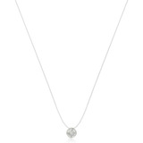 Colar Gargantilha Fio Nylon Ponto Luz Aço Inox Feminino