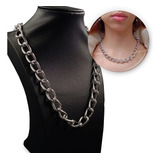 Colar Grumet Elo Grande 12mm Chocker Gargantilha Rock Rap