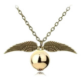 Colar Harry Potter Pomo De Ouro Hogwarts