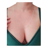 Colar Longo Veneziana Bola Bolinha 70cm Banhado Prata