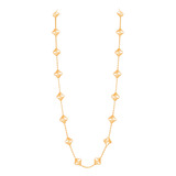 Colar Longo Vintage Alhambra Folheado Ouro Amarelo