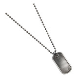 Colar Masculino Corrente Militar Pingente Dog Tag One