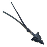 Colar Masculino Couro Pingente Triangulo Harry Potter