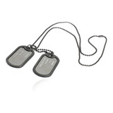 Colar Militar Dog Tag Em Aço Inox